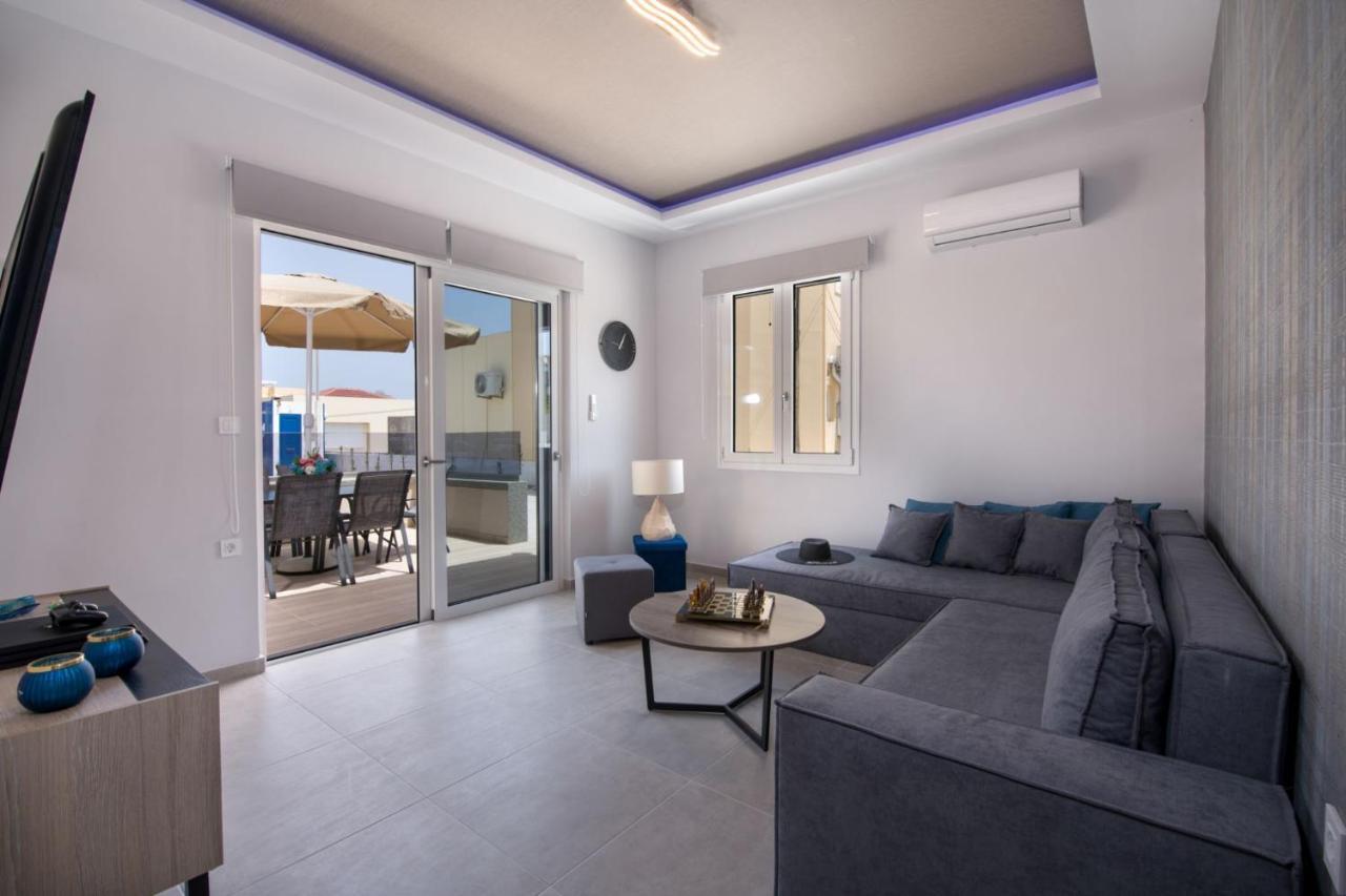 Luxury Villa Eva-Mari With Jacuzzi, 50M From The Beach Stalos Ngoại thất bức ảnh
