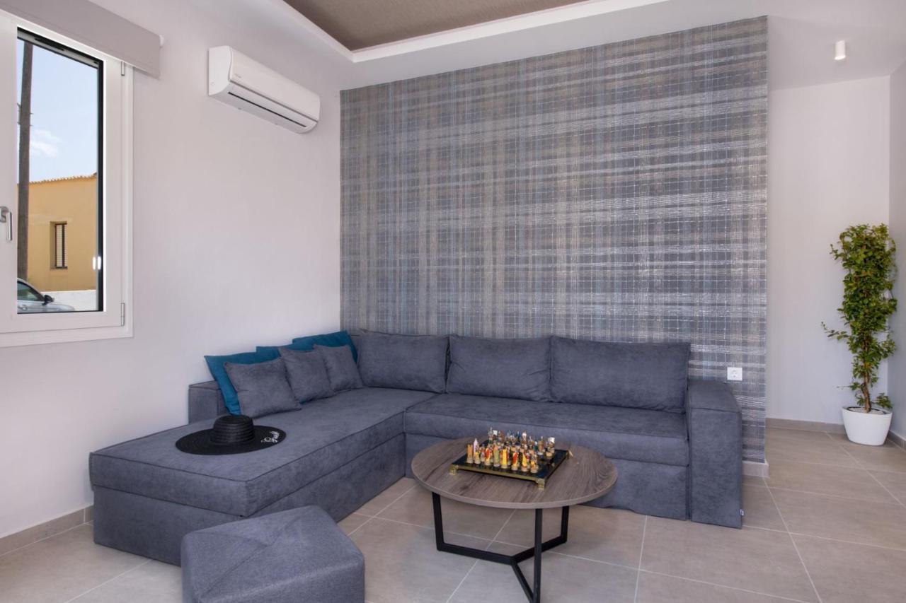 Luxury Villa Eva-Mari With Jacuzzi, 50M From The Beach Stalos Ngoại thất bức ảnh