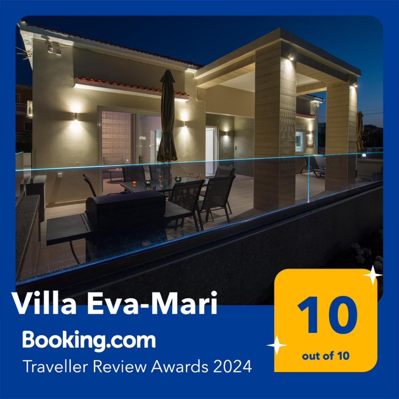 Luxury Villa Eva-Mari With Jacuzzi, 50M From The Beach Stalos Ngoại thất bức ảnh