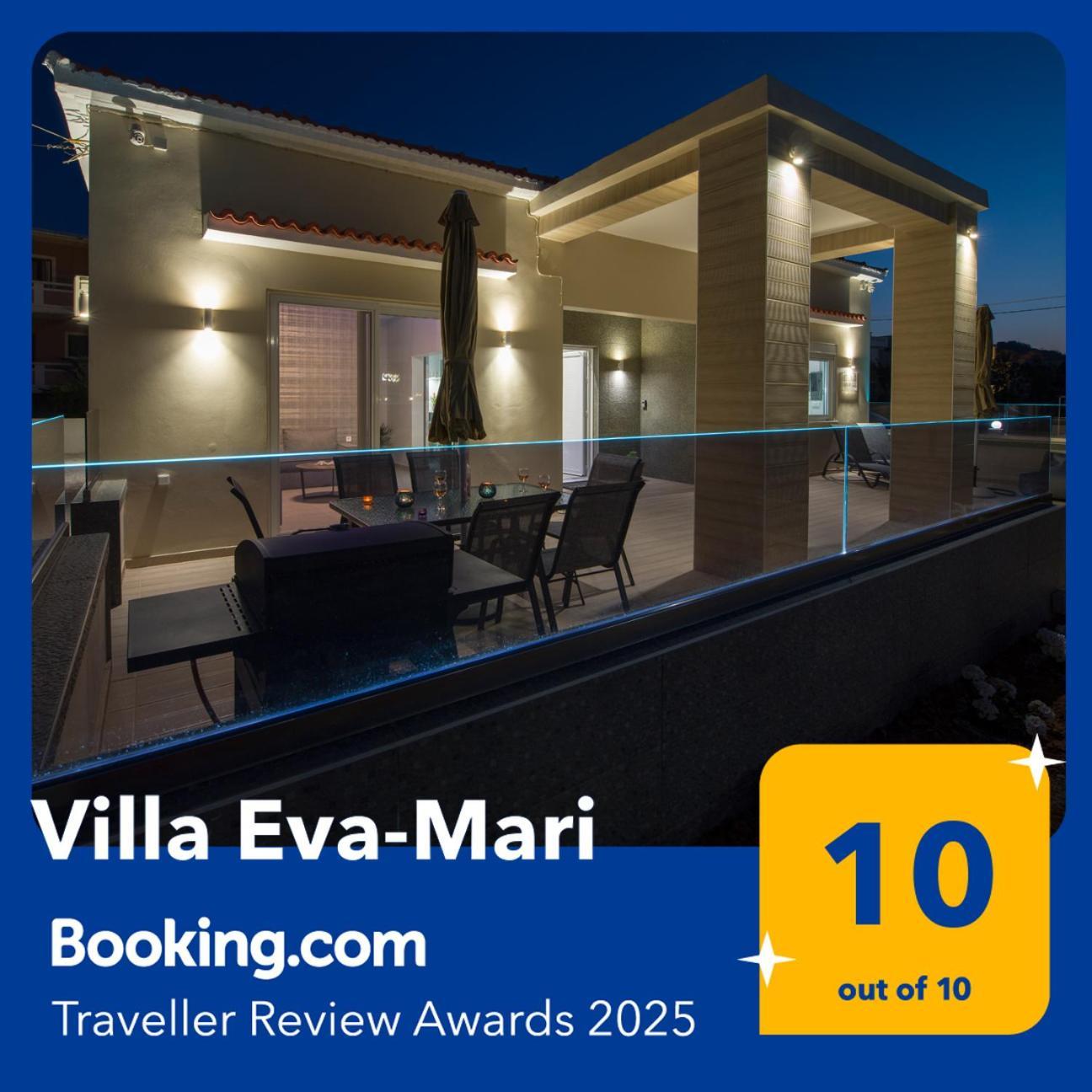 Luxury Villa Eva-Mari With Jacuzzi, 50M From The Beach Stalos Ngoại thất bức ảnh